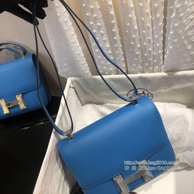 Hermes空姐包 愛馬仕Constance方胖子半手工 Epsom掌紋小牛進口皮 Hermes單肩斜挎包  tdh2097